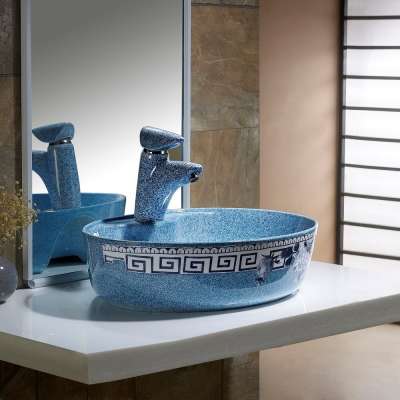 China factory art basin ceramic antique hand sink art ceramic sink wash basin toilet pakistan ceramic lavatory lavabo basin